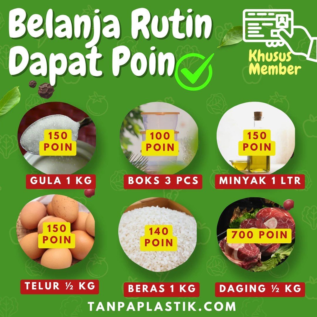 Belanja Rutin Dapatkan Poin