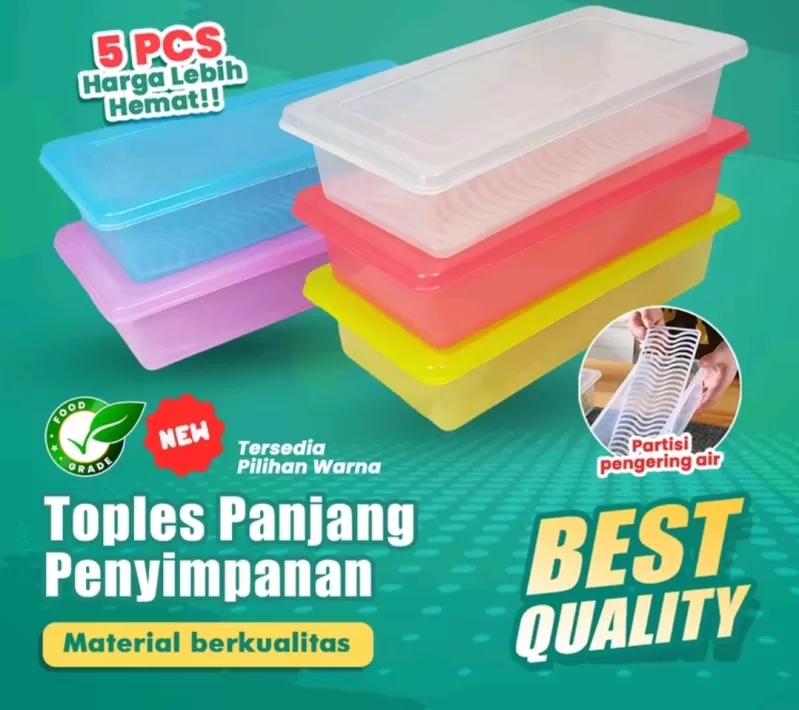 Kotak penyimpanan makanan 5 pcs