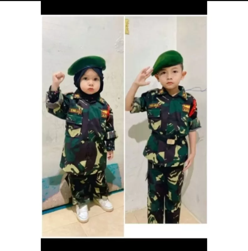 Baju Profesi TNI AD anak usia 3-7th