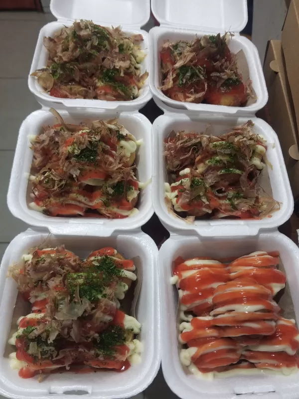Takoyaki sosis+toping isi 5 