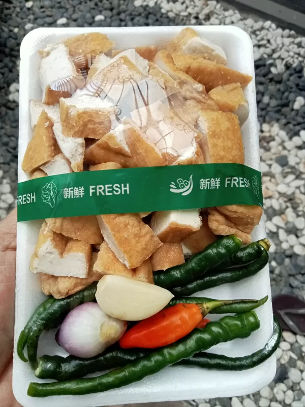 Paket tumis tahu cabe ijo