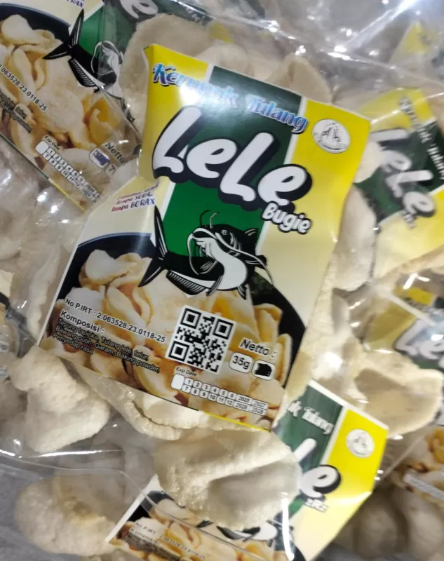 Kerupuk Tulang Lele - Goreng 35 gr