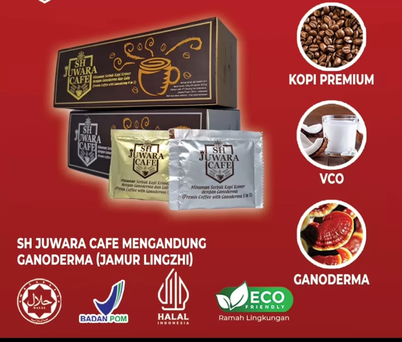 Kopi JUWARA - Kopi sehat mengandung Ganoderma 