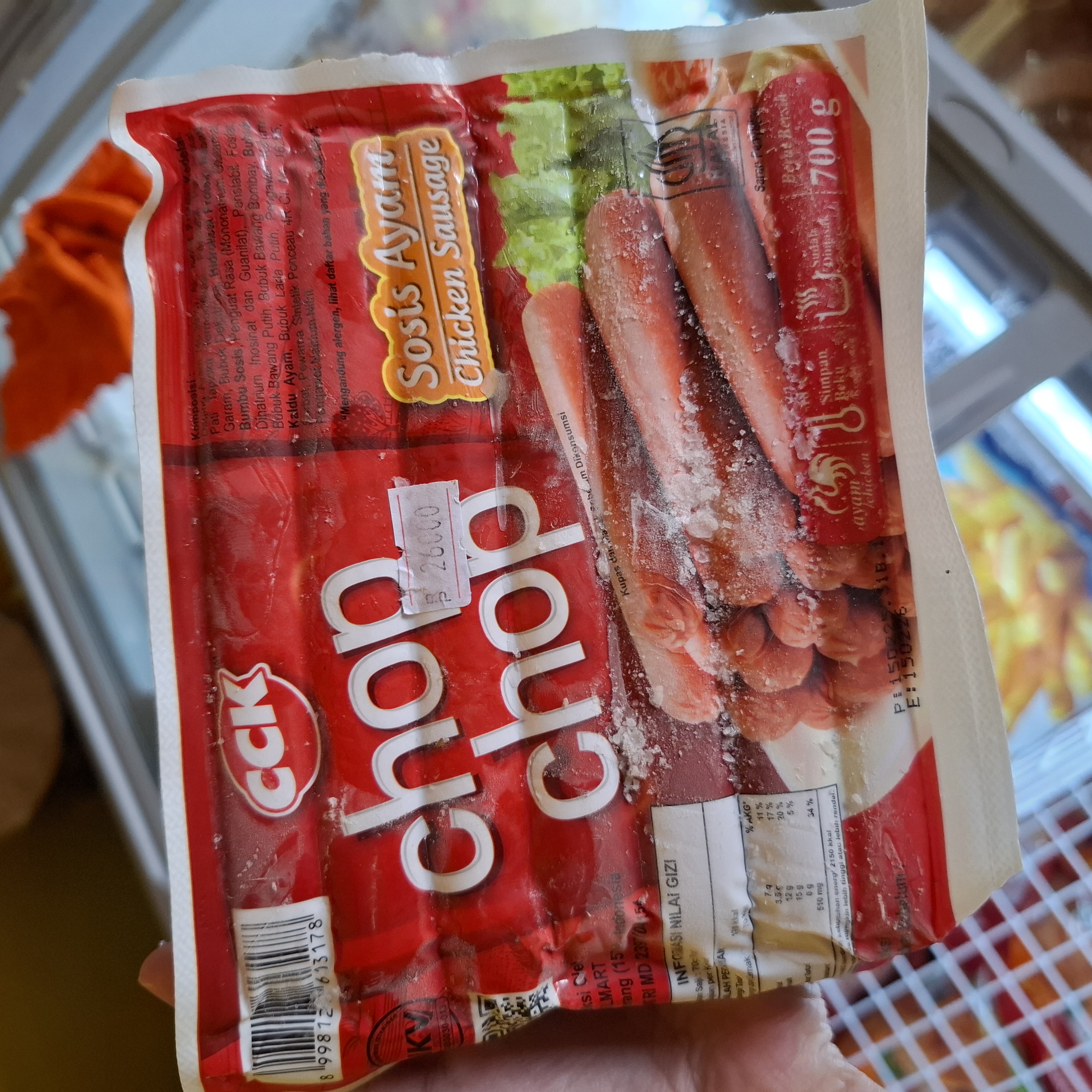 Sosis Ayam merah Chop Chop isi 30 pcs