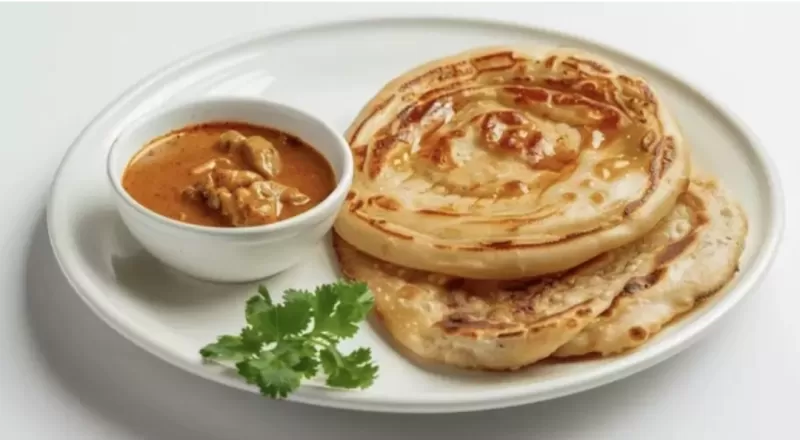 Roti Canai (isi 2 + kare ayam)