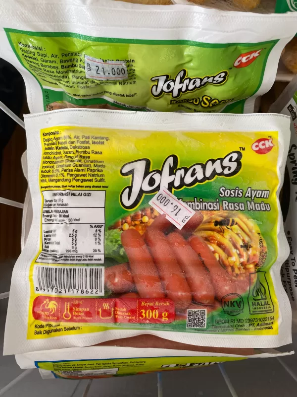 Jofran Sosis Ayam Madu