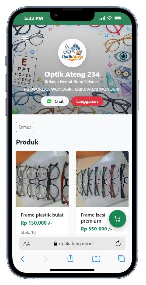 Tampilan toko mitra optik