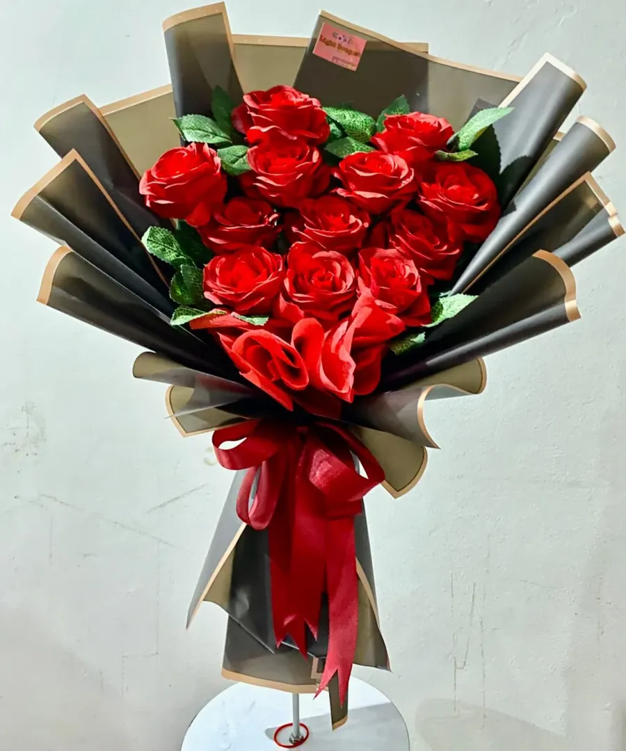 Buket Mawar Merah Artificial