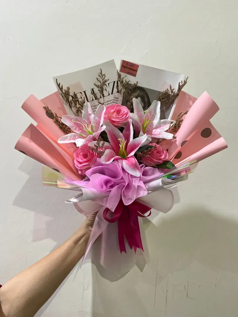 Buket Lily Pink Premium