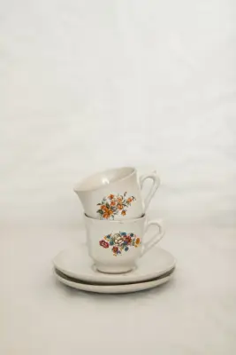 Cangkir Kopi + Lepek Keramik