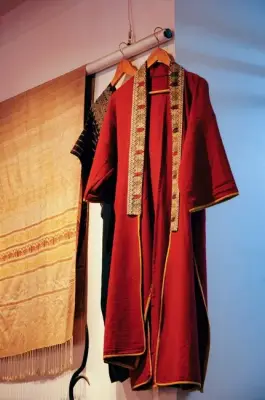 Gamis Kaftan Merah Bordir