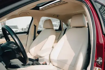 Jok Kulit Krem Full Set Sedan
