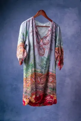 Gamis Kaftan Motif Etnik