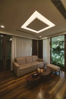 Plafon Drop Kotak + Lampu LED (Jasa Pasang)
