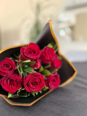 Buket Mawar Merah 10 Tangkai