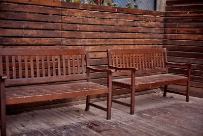 Bangku Panjang Kayu