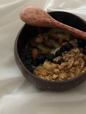 Mangkok Batok + Sendok Kayu Kelapa