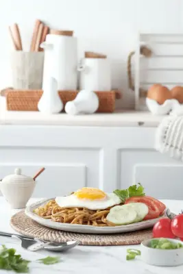 Mie Goreng Telur Ceplok Komplit
