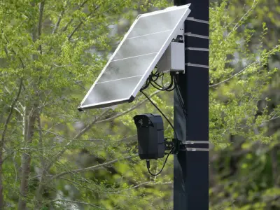 CCTV Solar Panel + Tiang