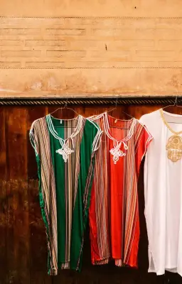 Gamis Jalabiya Motif Garis