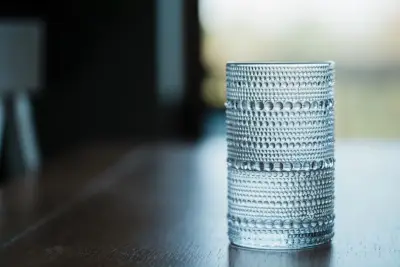 Gelas Kaca Motif Timbul