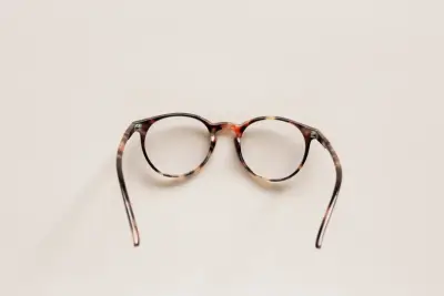 Frame Kacamata Bulat Motif Tortoise