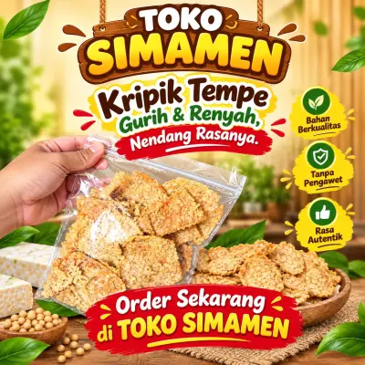 Kripik Tempe Gurih & Renyah 190gr