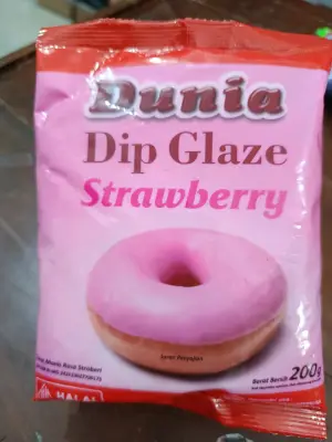 Glaze strawberry