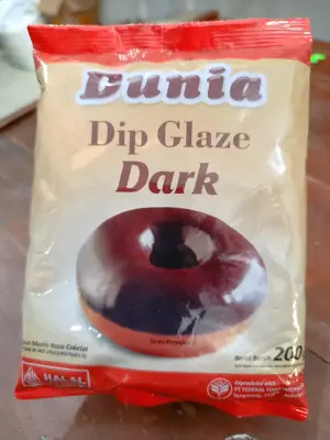 Glaze coklat dark