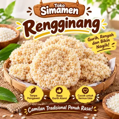 Rengginang Cemilan Tradisional Penuh Rasa 130gr/bks