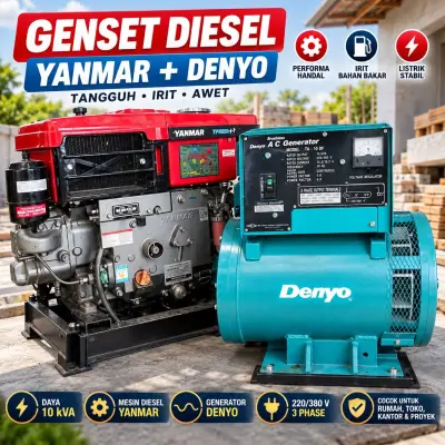 Generator Yanmar + Denyo 10 kva