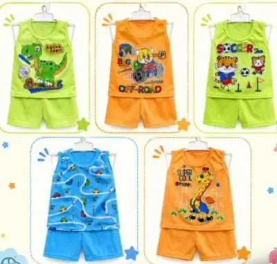 Setelan singlet bayi cowok