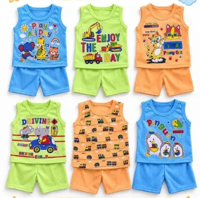 Setelan singlet bayi cowok