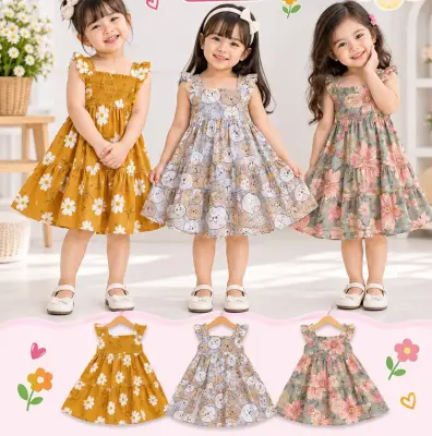 Dress anak klok sambung (usia 3-4)