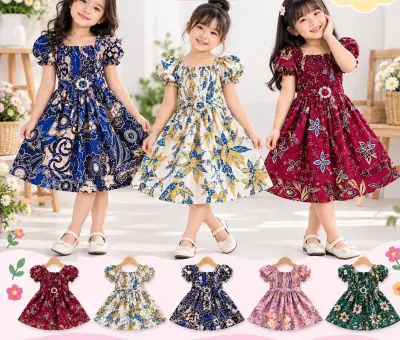 Dress anak smoke ghesper (4-5 thn)