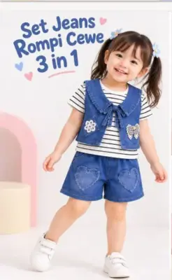 Set 3 in 1 anak cewek(1-2 th)