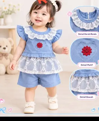 Set jeans renda (1 th)