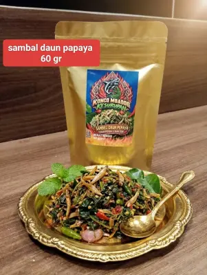 Sambal daun papaya