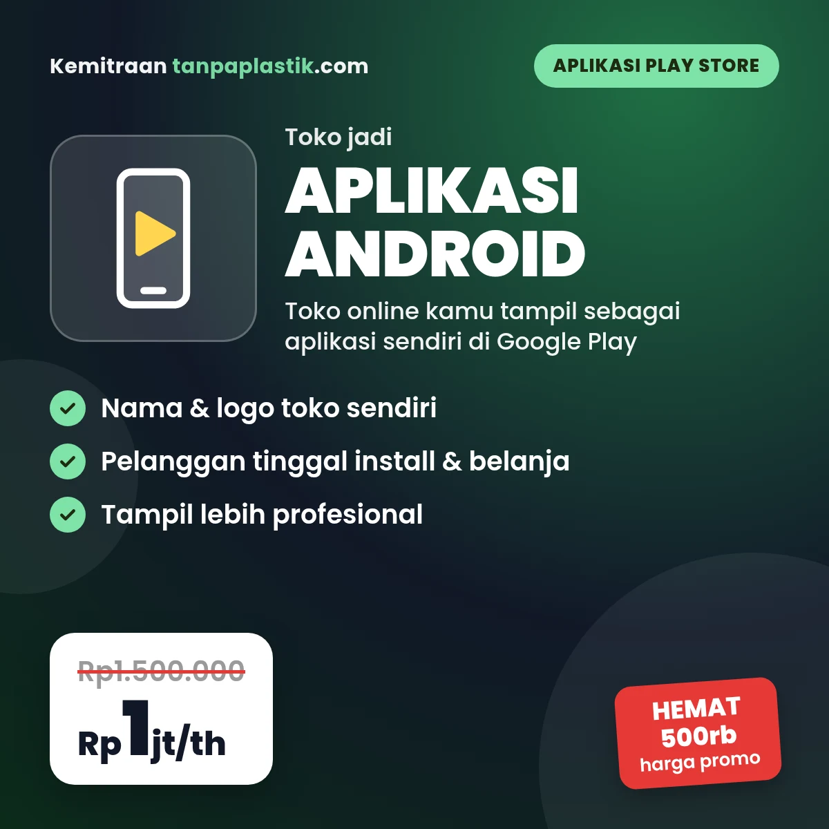 Aplikasi Play Store - Paket Tahunan