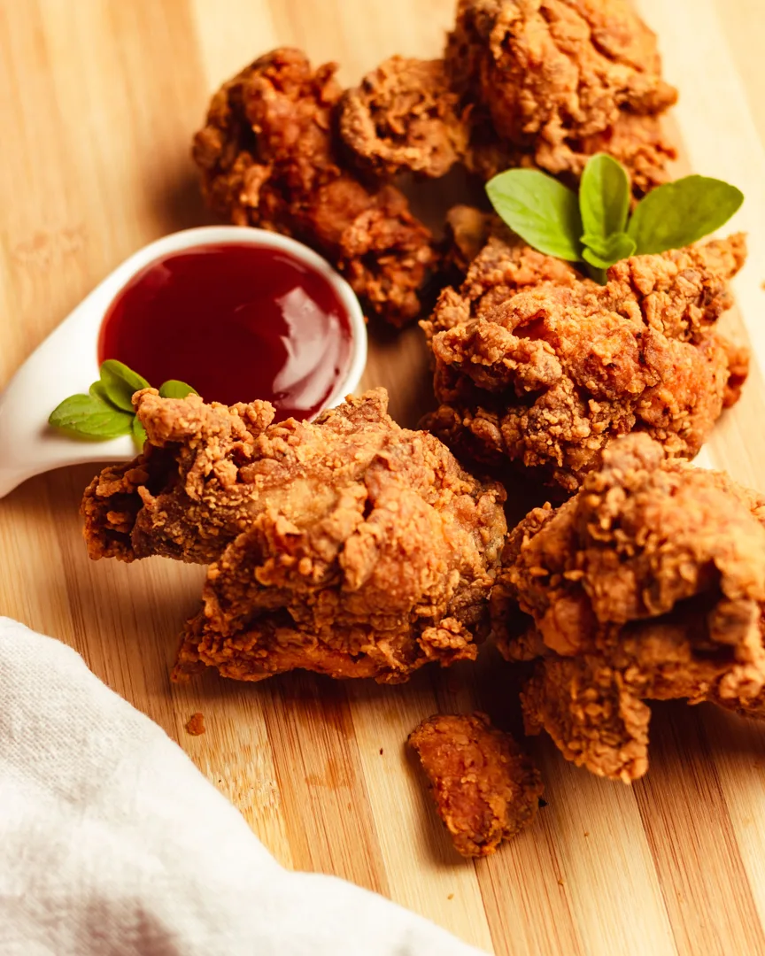 Chicken Pop Crispy + Saus
