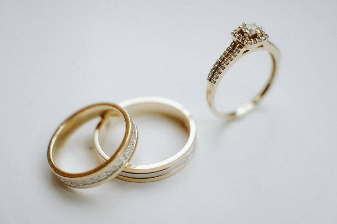 Cincin Kawin Set Lapis Emas