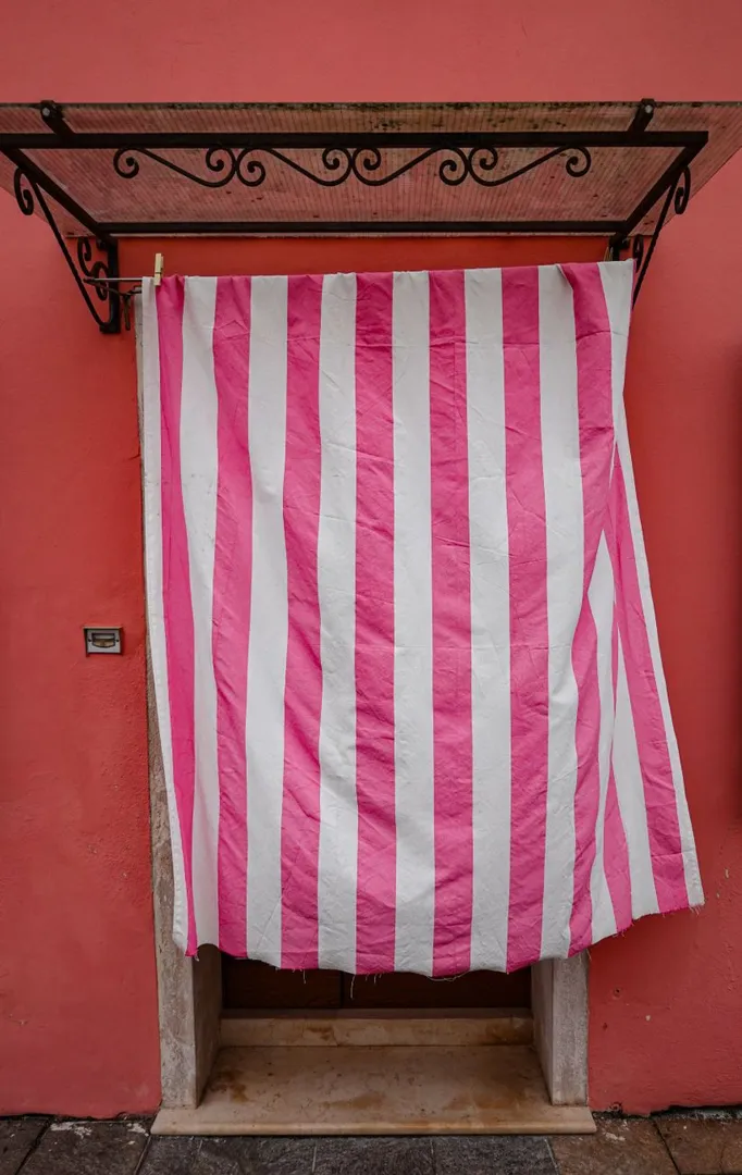 Gorden Pintu Salur Pink