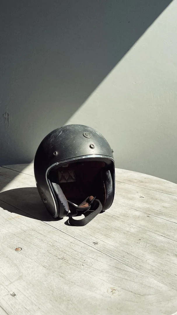 Helm Half Face Hitam Doff