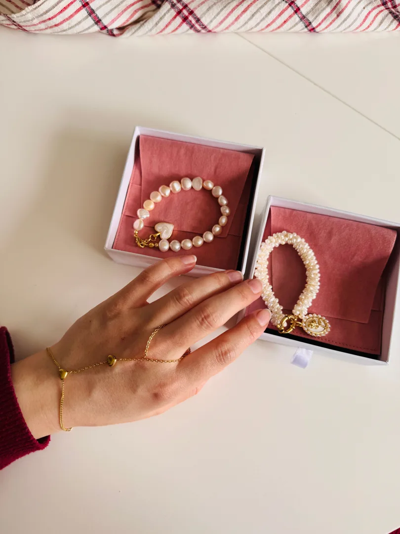 Gelang Mutiara + Kotak Kado