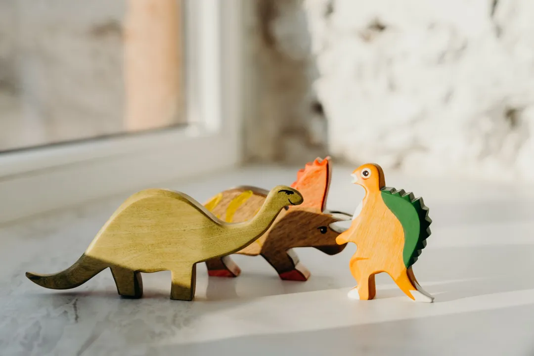 Mainan Dinosaurus Kayu