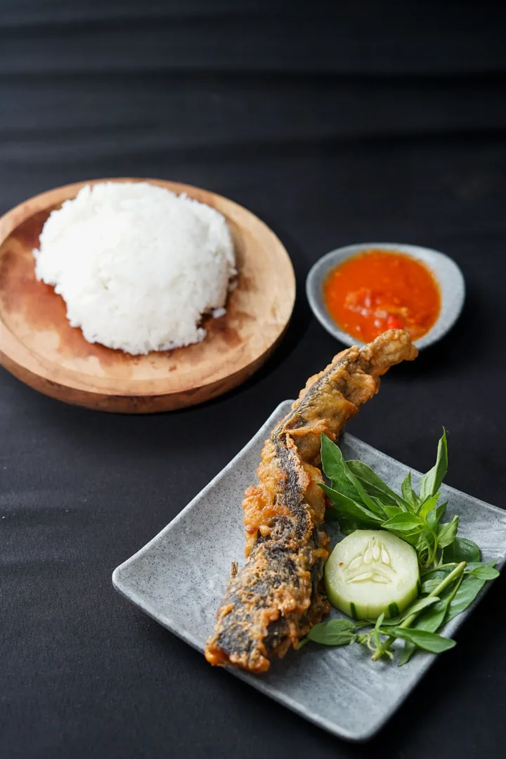 Lele Goreng + Sambal + Lalapan