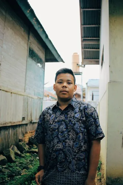 Kemeja Batik Motif Kawung Biru