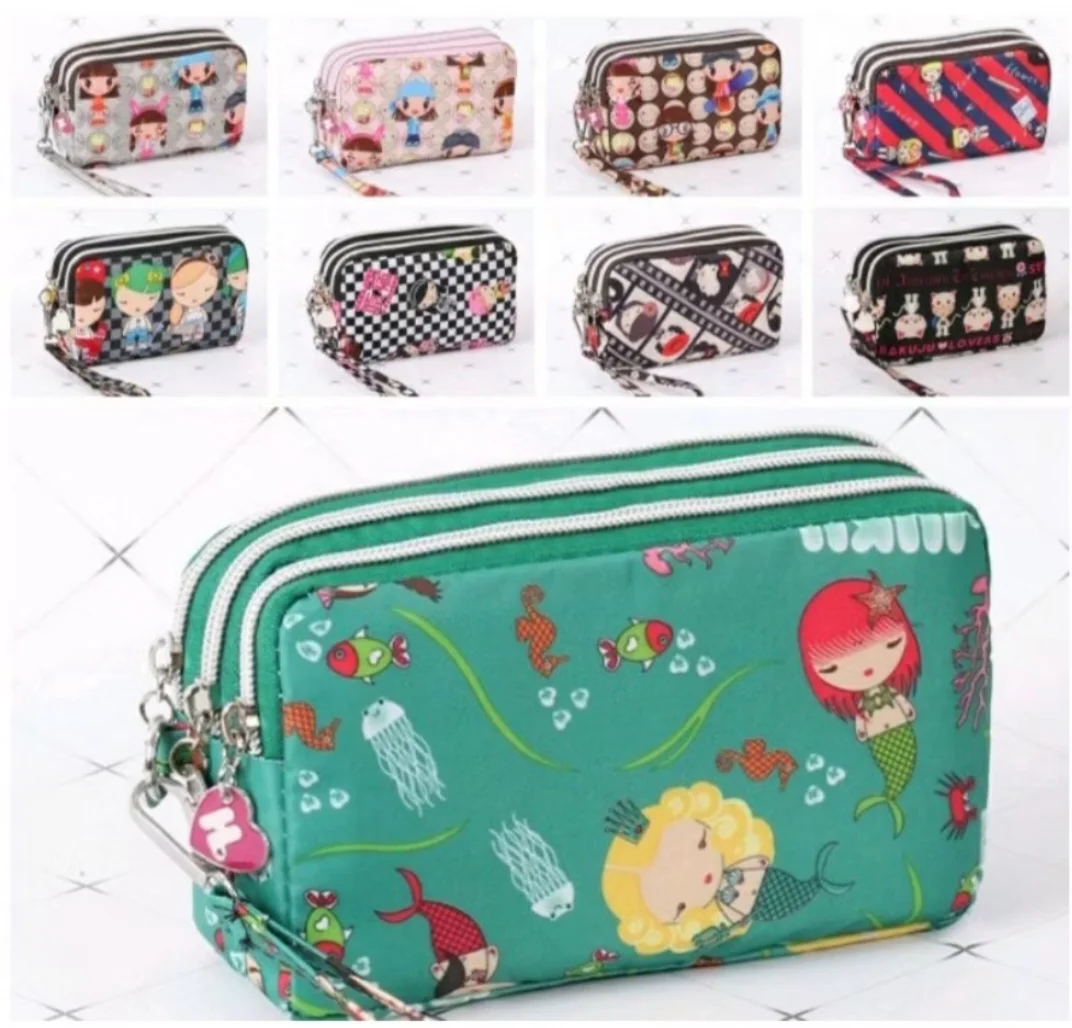 Tempat Kosmetik Pouch HP 3 Ruang