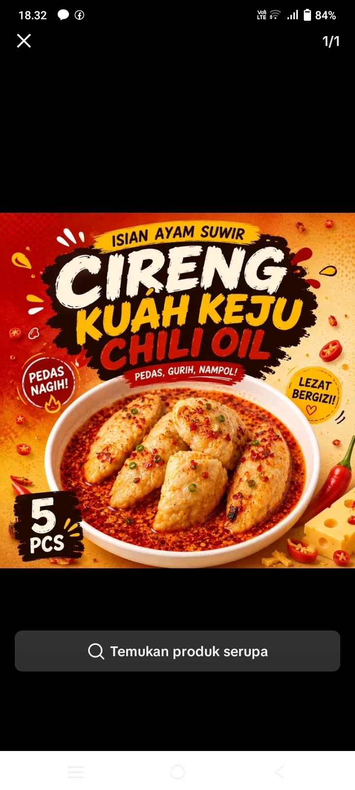 Cireng kuah pedas