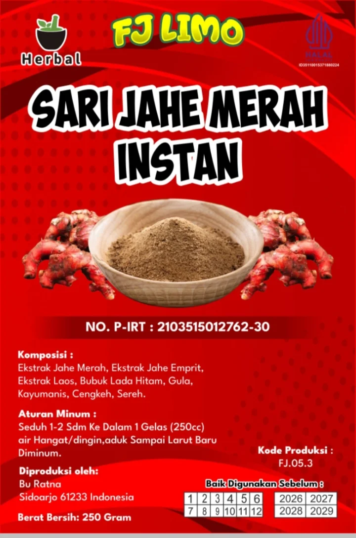 Jahe merah instan